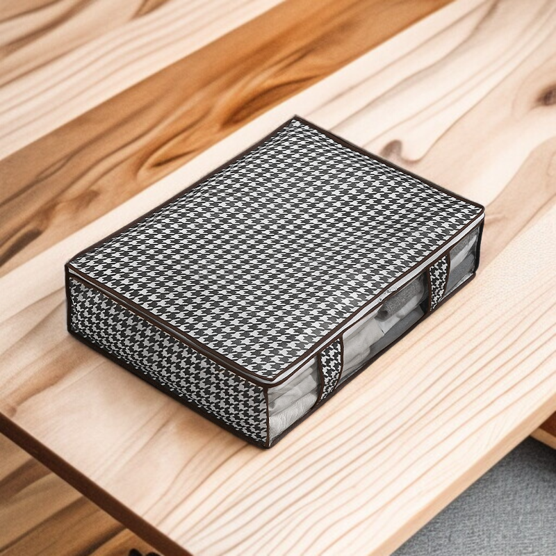 침대 밑 이불 수납함 방진 부직포 수납 파우치 대용량 이불 주머니 수납함 투명 옷 수납함