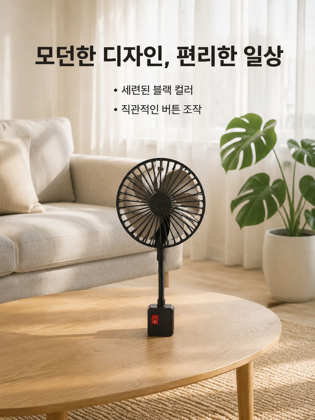 디퓨저 선풍기 무음풍 파워풀 트리플 콤비 주방 침실 선풍기