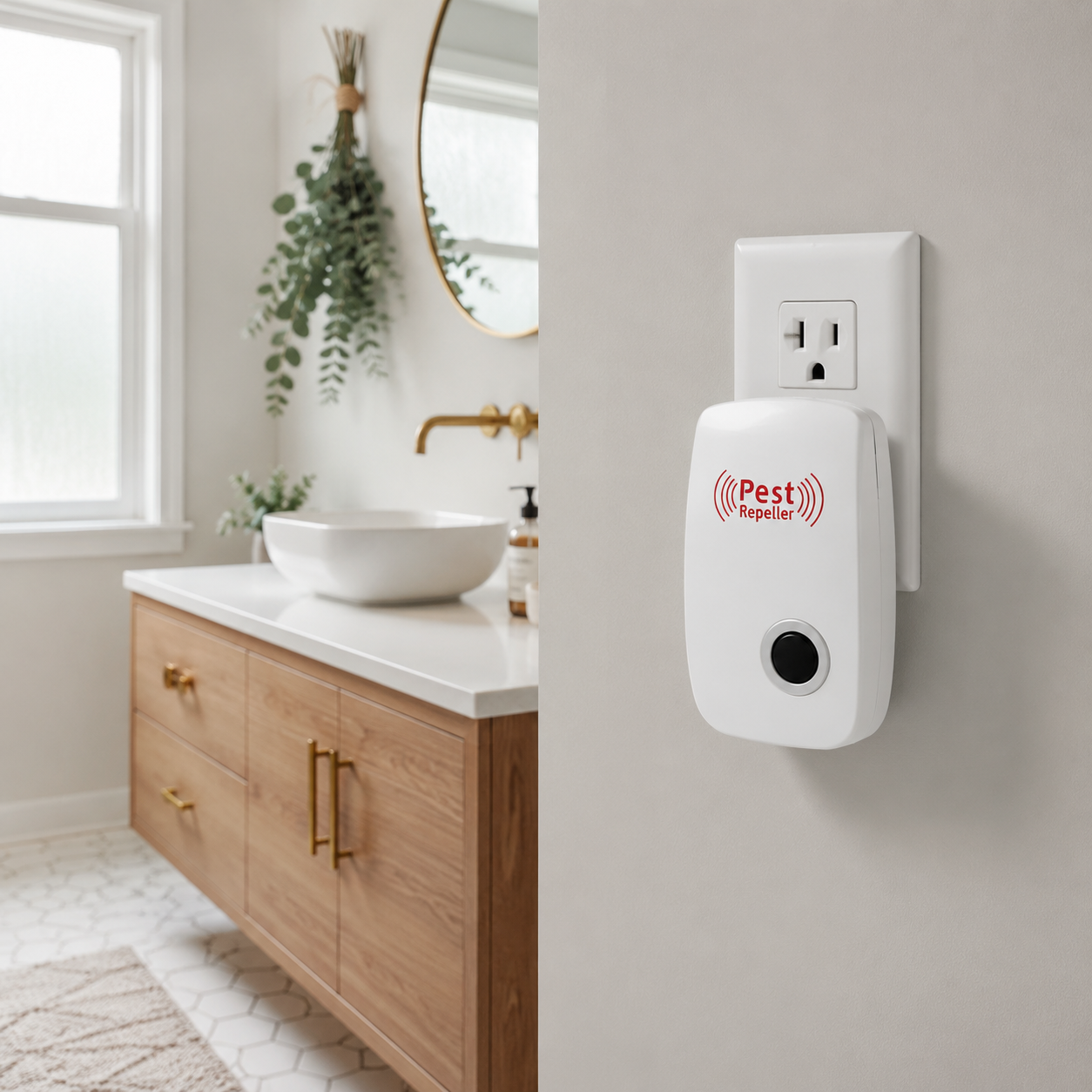 Multifunctional Ultrasonic Mouse, Pest, and Mite Repeller