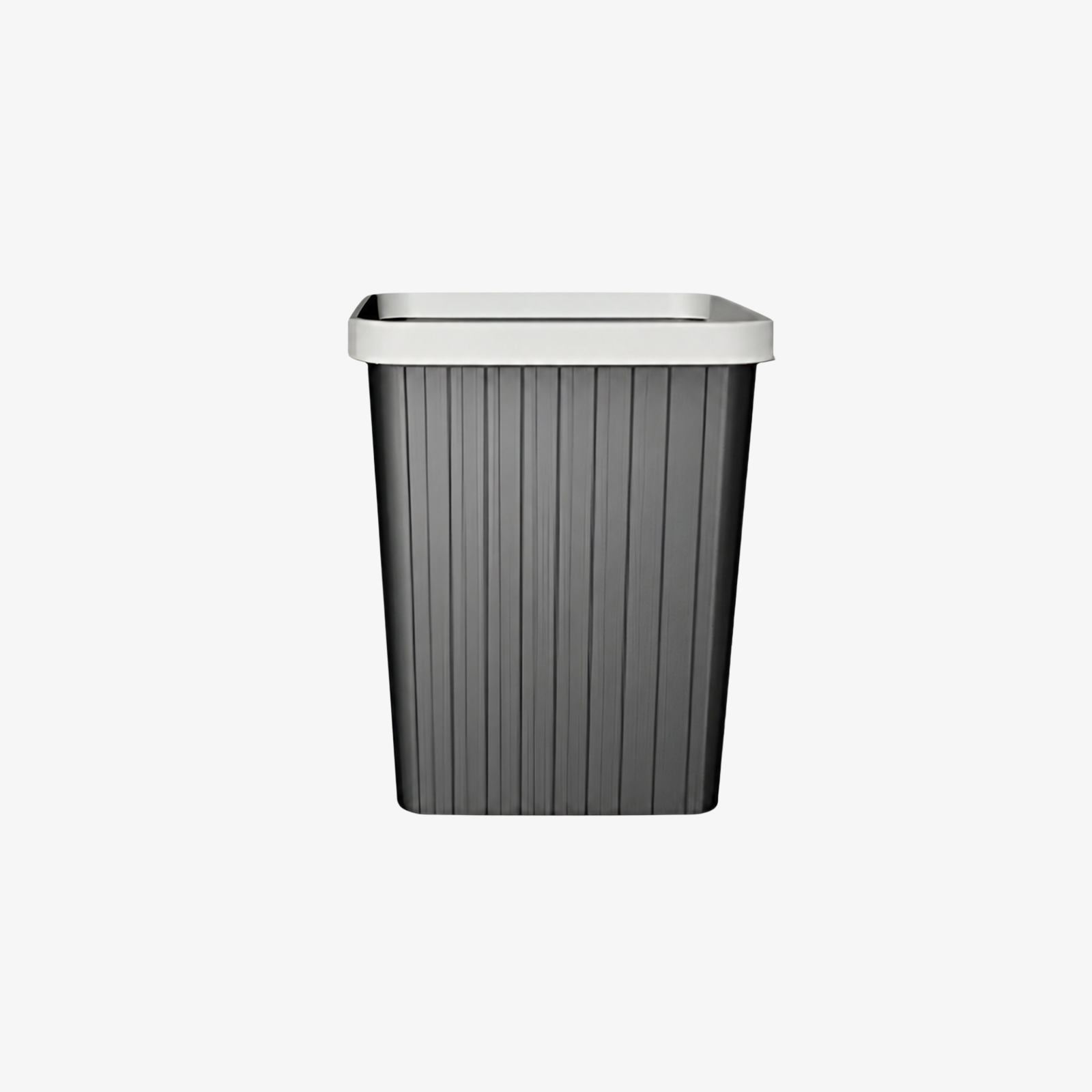 Plastic Trash Can with Pressure Ring for Kitchen, Bathroom, and Office