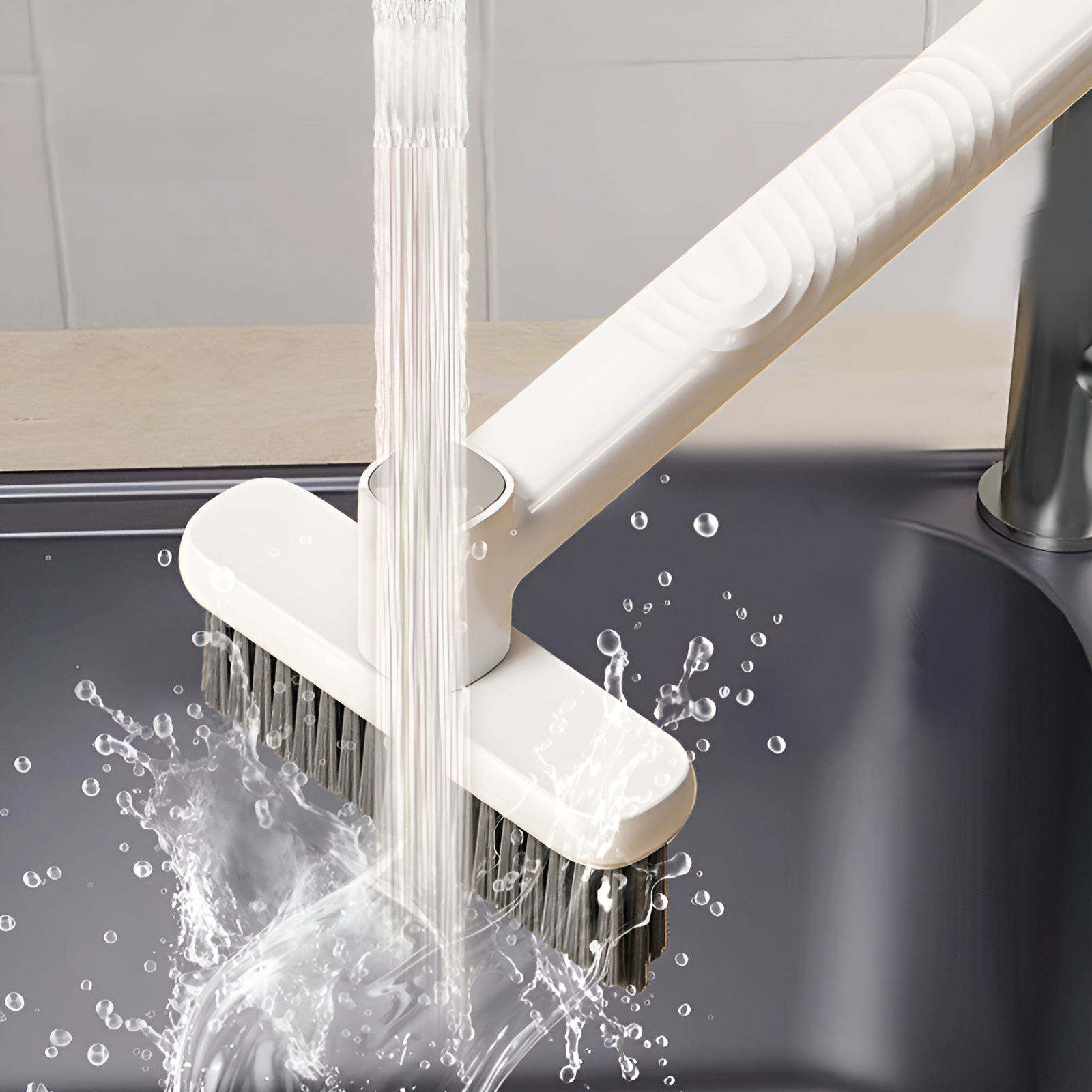 抗菌お風呂掃除ブラシ 玄関・浴室・窓・壁対応 清掃用