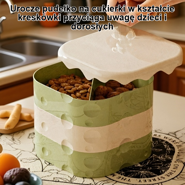 Pudełko na cukierki w kształcie kreskówki, szczelne i pyłoszczelne