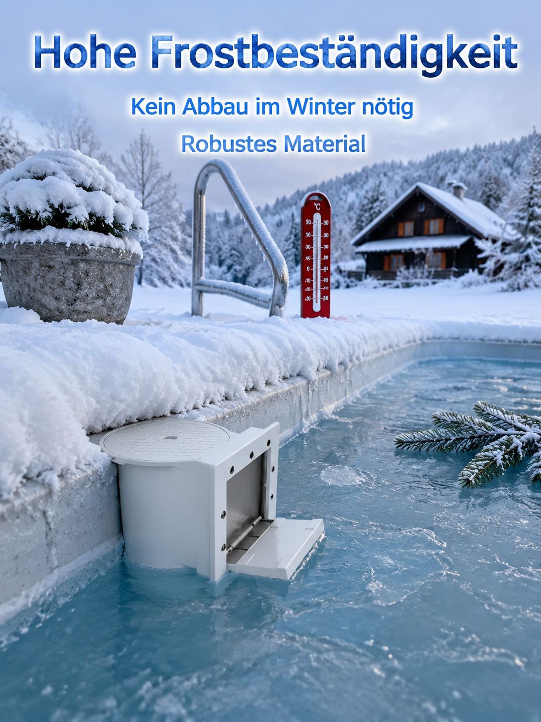 Langlebiger Oberflächenkescher für Pools