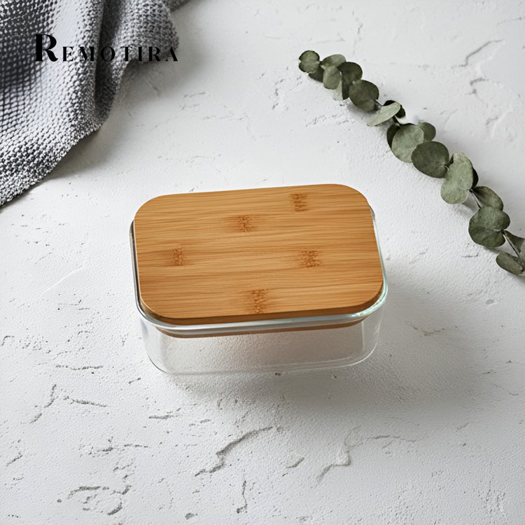 통나무색 투명 수납함 (2개)