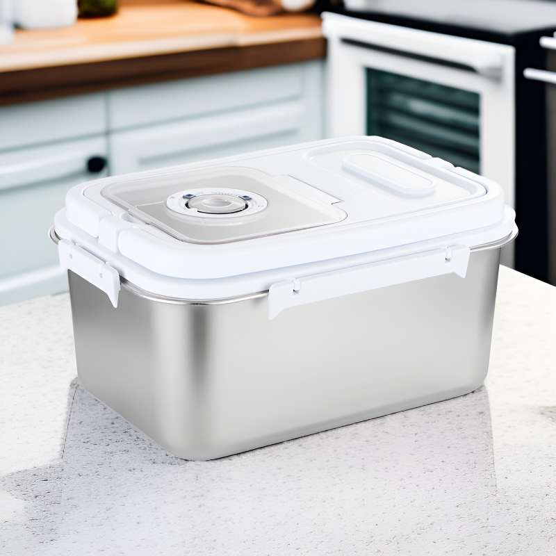 Stainless steel thickened airtight storage multi-functional rice bucket