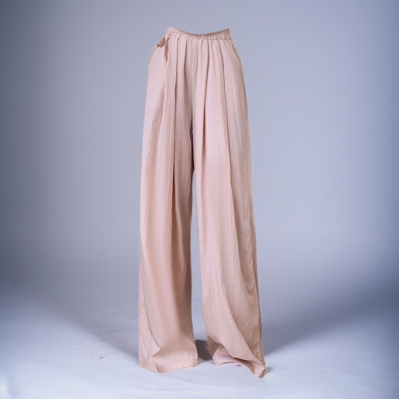 夏パンツ 2025 山本パンツ ハイウエスト ルーズパンツ ドレープ 日本製 ワイドレッグパンツ スリム 大きいサイズ モップパンツ レイジー カジュアル ワイドレッグパンツ