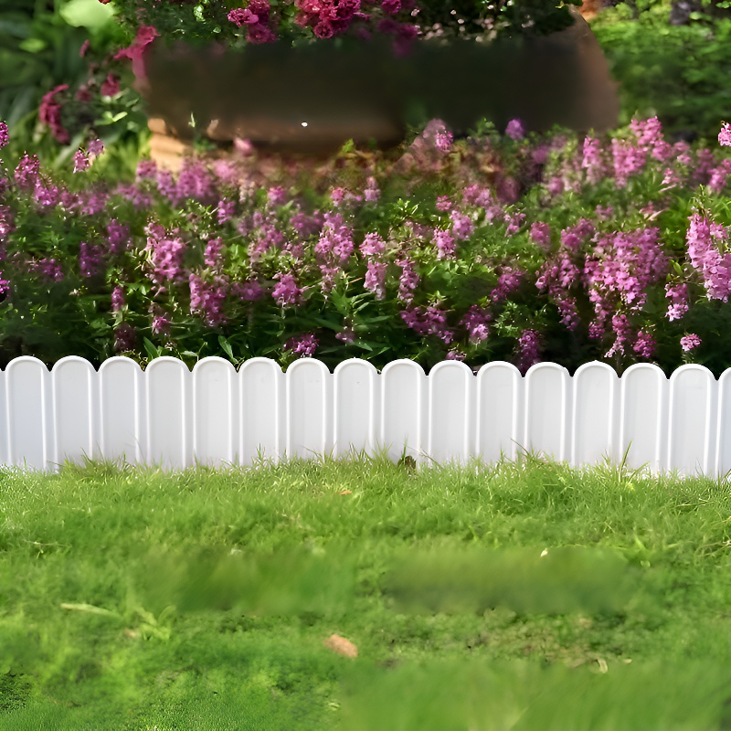 美しく耐久性のあるプラスチック製の花壇フェンス