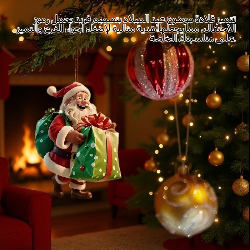 موضوع عيد الميلاد قلادة