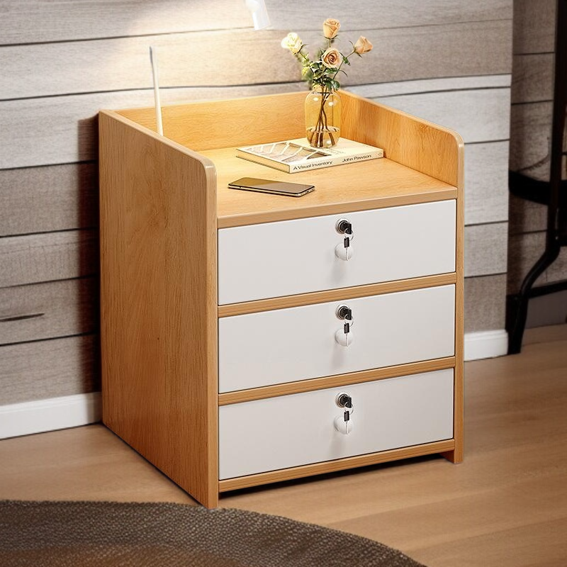 Table de chevet de rangement simple, petite étagère de chevet, armoire de rangement de chevet