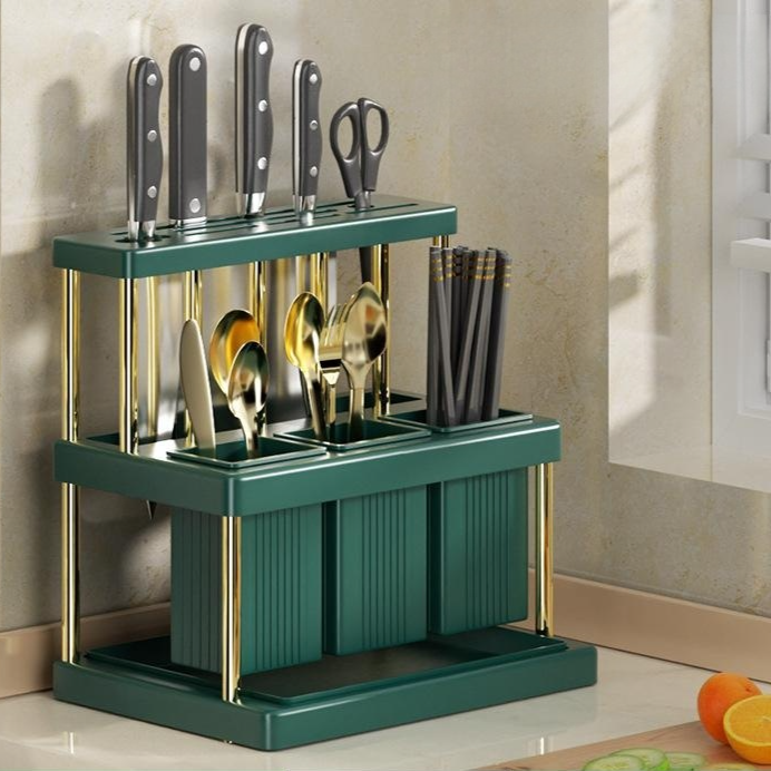 廚房餐具刀具不鏽鋼置物架