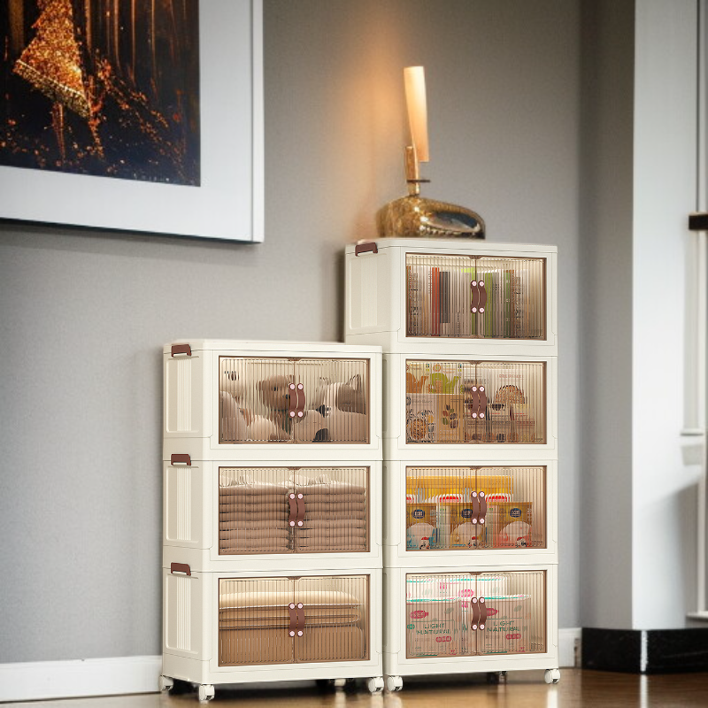 Faltbare transparente Kunststoff-Aufbewahrungsbox Kleiderschrank