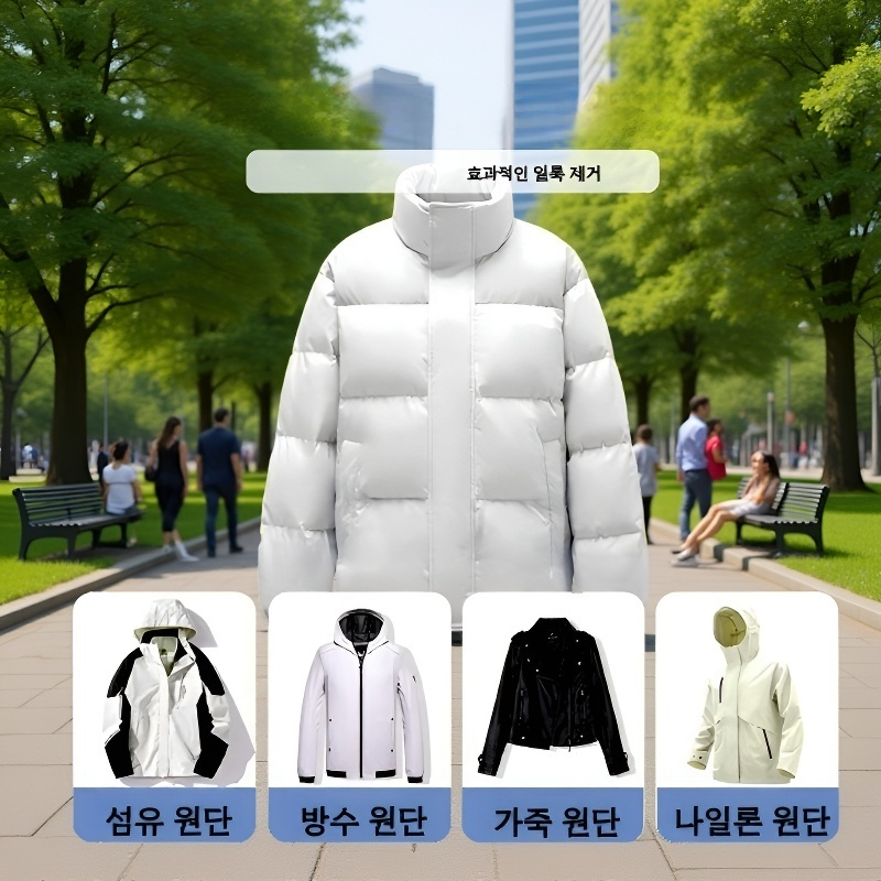 [무세탁 무자국] 휴대용 다운재킷 클리닝 물티슈