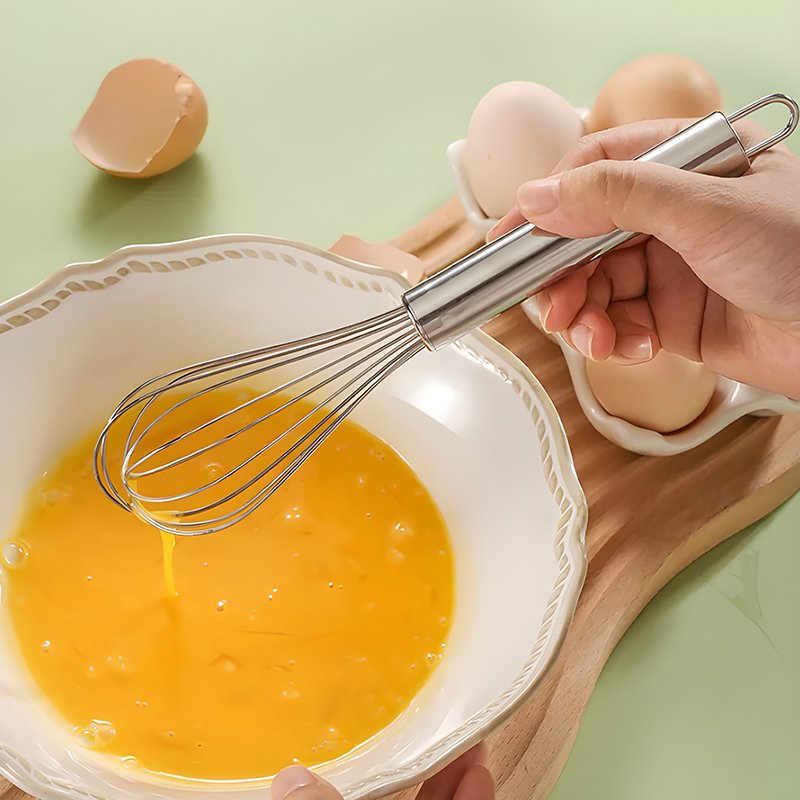 Batidor de huevos de acero inoxidable