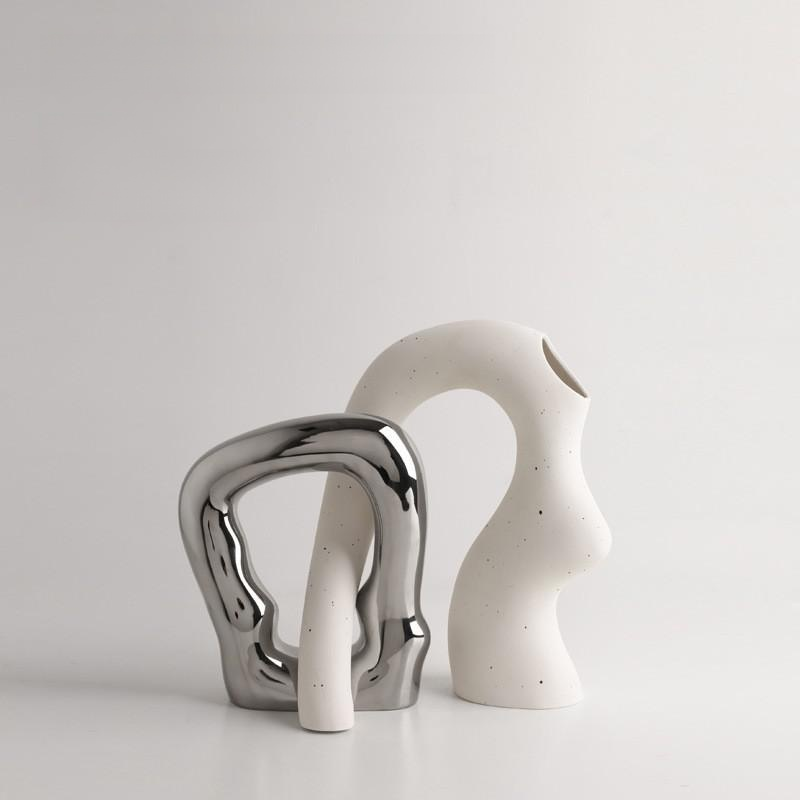 White Artistic Decorative Vase