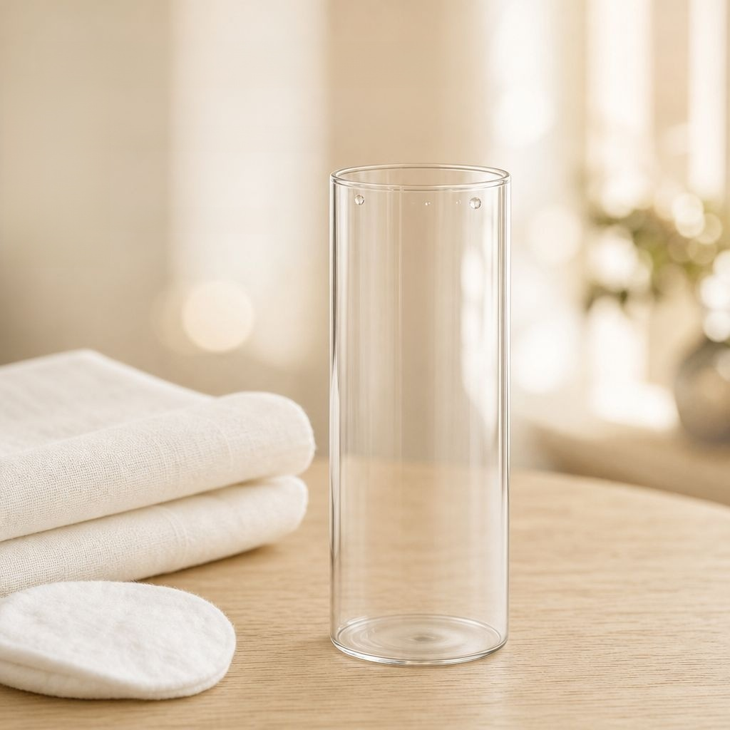 Zylinder Glasvase Transparent Große Blumenvase Hydrokultur Deko
