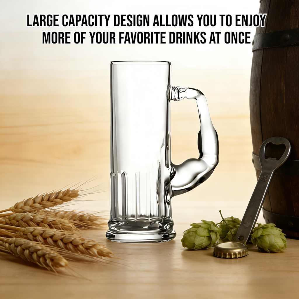 Large capacity beer mug