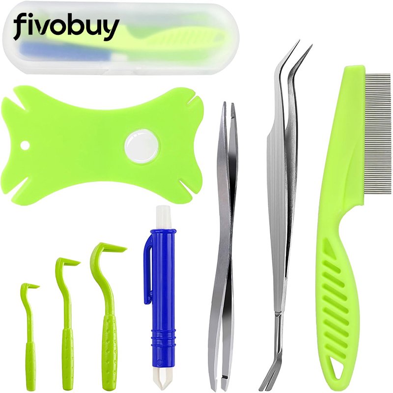 ชุดคลิปหนีบเห็บสำหรับทำความสะอาดสัตว์เลี้ยง กำจัดหมัดและเห็บสุนัข