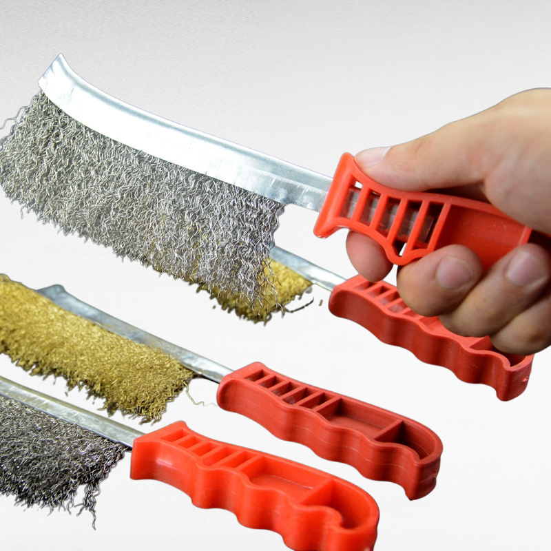  فرشاة سلكية من الفولاذ المقاوم للصدأ لإزالة الصدأ والتنظيف والتلميع وإزالة الحواف