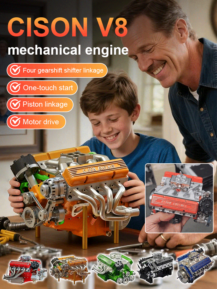 Nuevo modelo de adorno motor V8