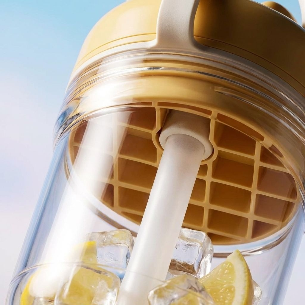 다기능 빨대 얼음컵