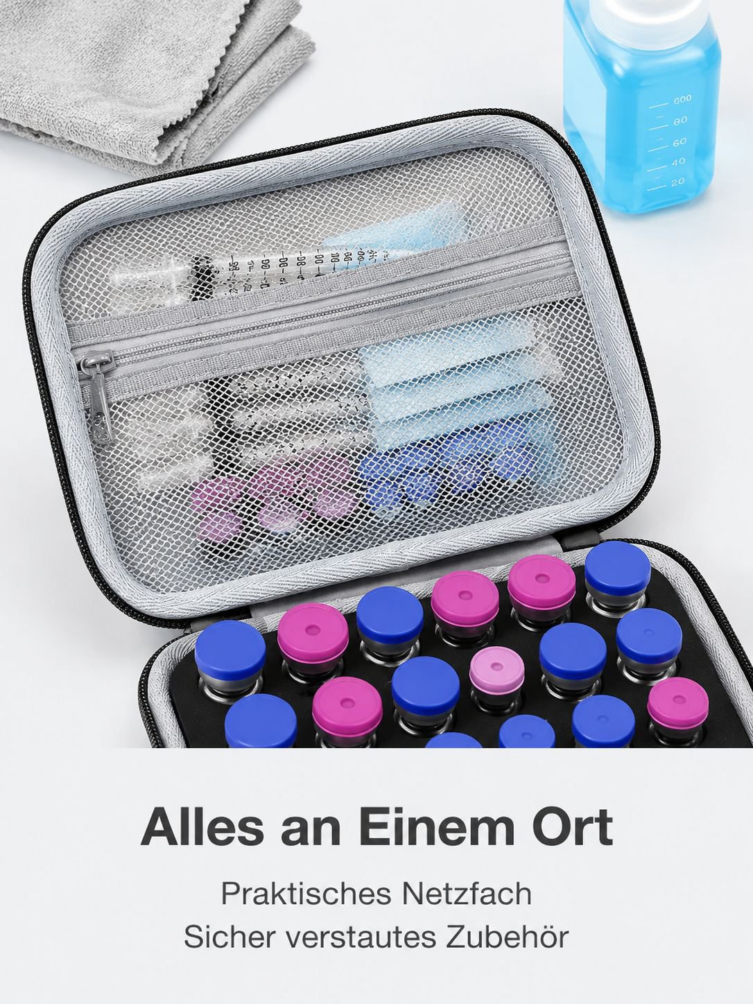 Multifunktionale Insulinfläschchen-Tasche für 3ml und 10ml Kombination