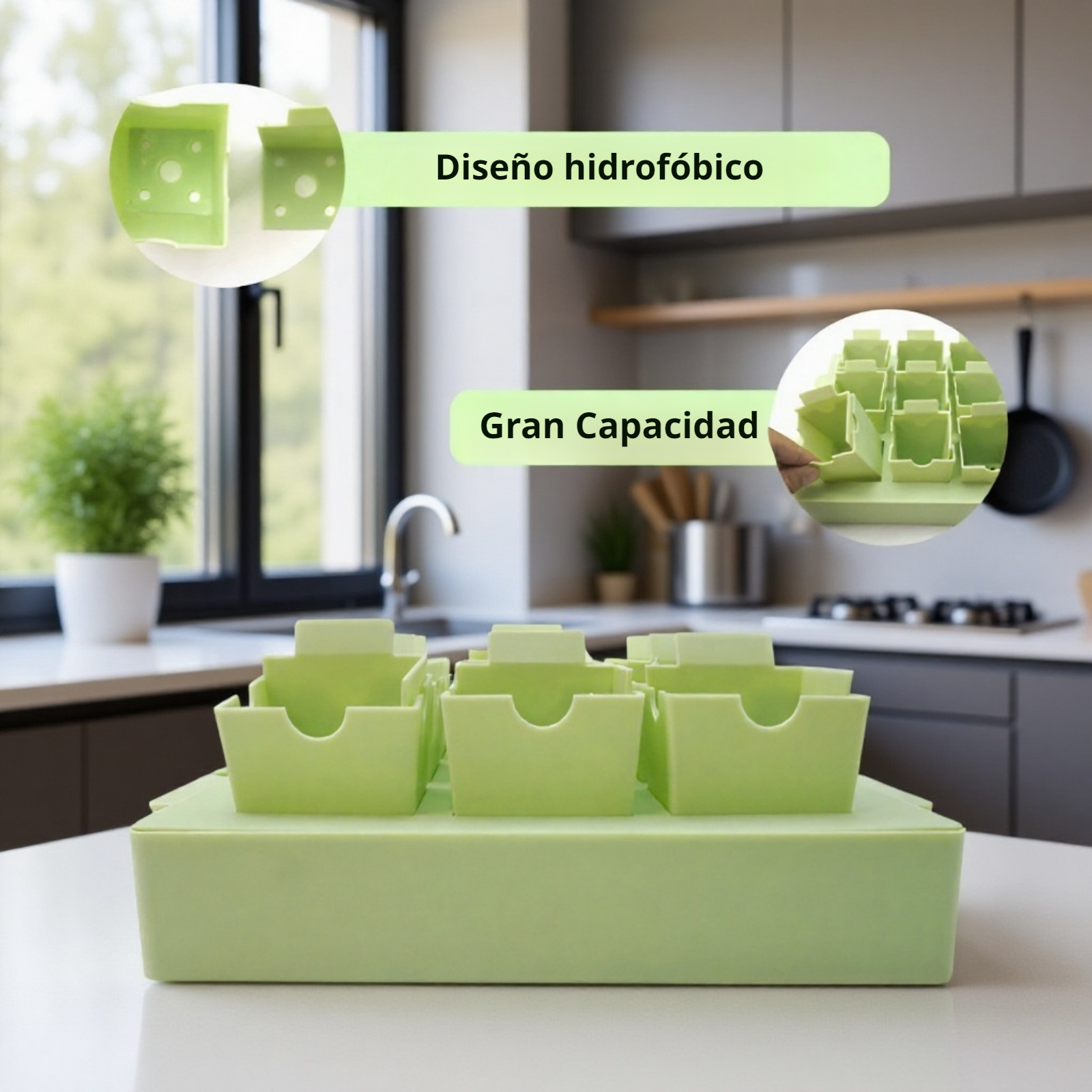 Bandeja para semillas lista para plantar