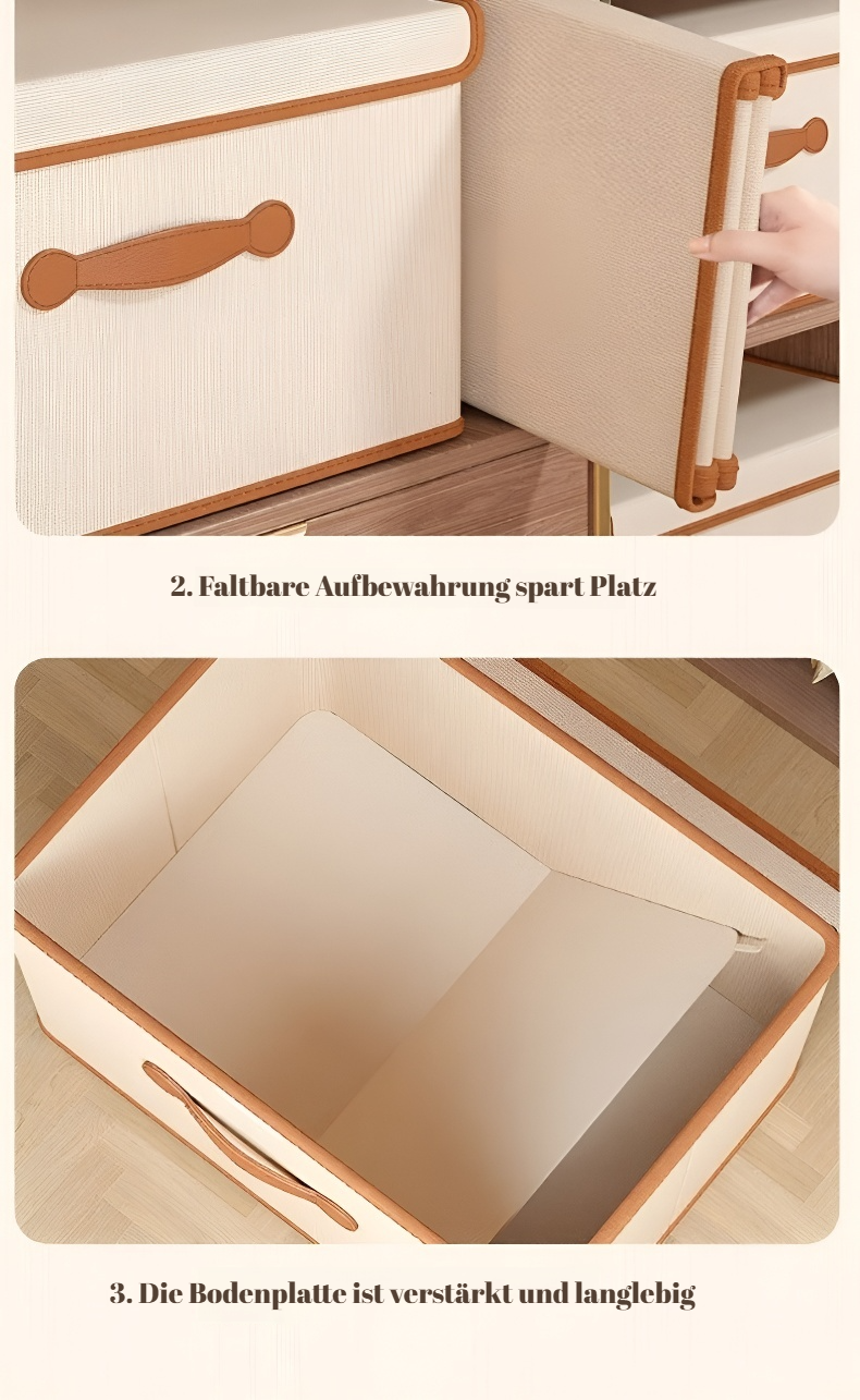 Platzsparende Aufbewahrungsbox im Schlafzimmer