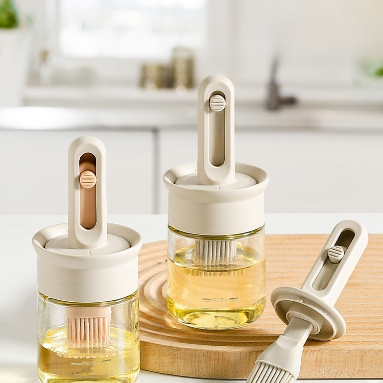 Kitchen glass oil pot can be extended and retracted