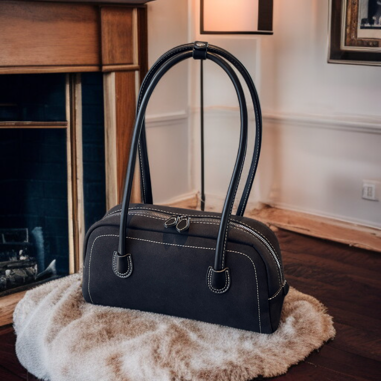 Suede Retro Bread Bag, Fashion Crossbody for Autumn and Winter