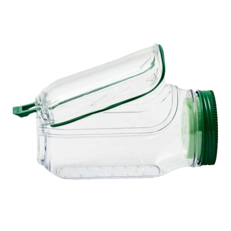 Portable side-opening salad storage jar