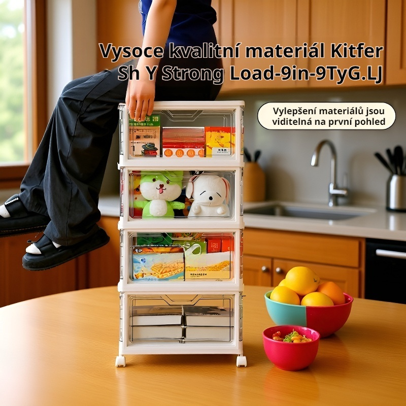 Skládací velká kapacitní úložná skříň s možností stohování