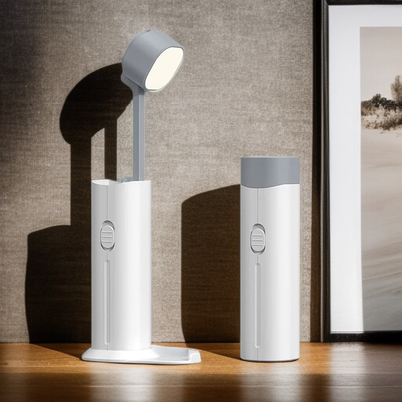 多機能モバイルバッテリーLED懐中電灯 スマートデスクライト 伸縮式デザイン