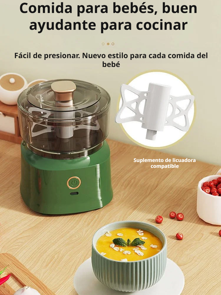 Procesador de alimentos eléctrico inalámbrico multifuncional