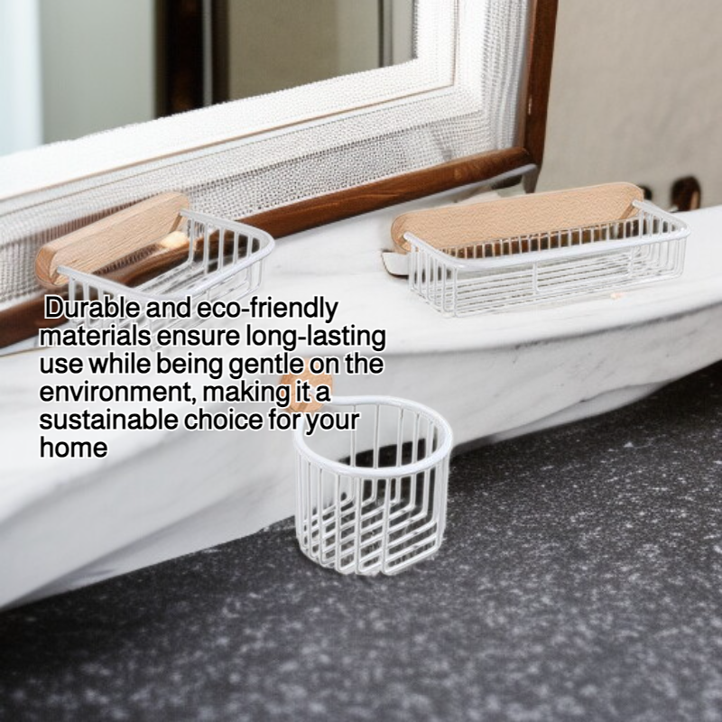 Wood paper towel rack bathroom Japanese style waste basket face towel rack roll holder cosmetic stor