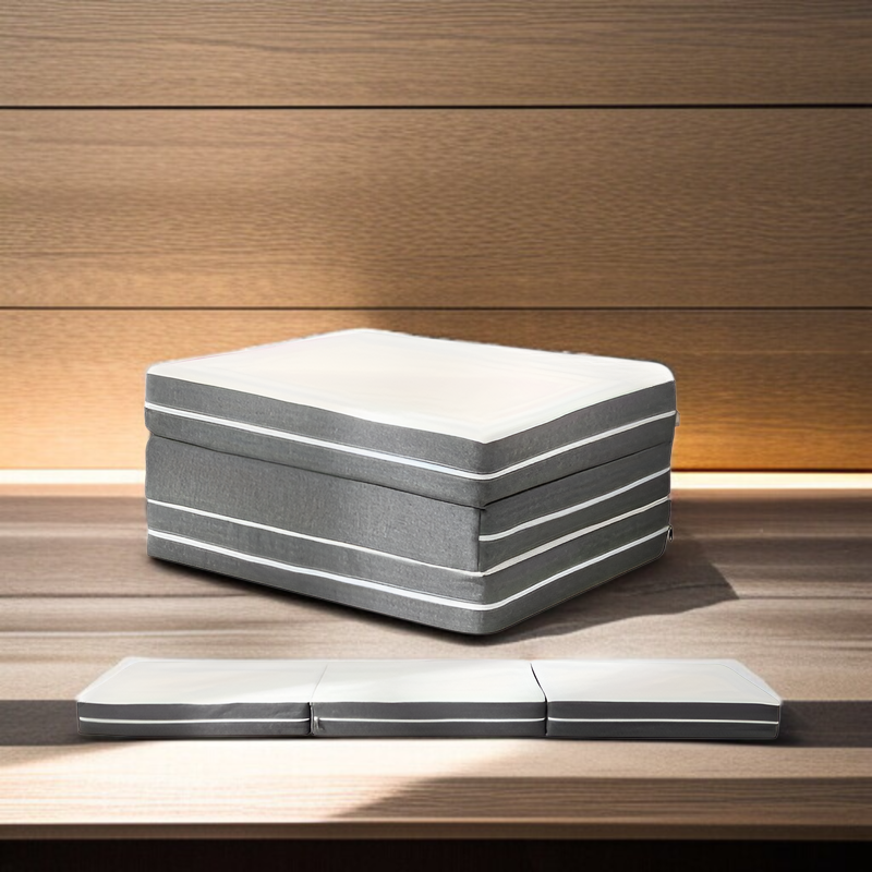 三つ折りマットレス、メモリーフォーム折りたたみマットレス、フロア折りたたみベッドクッション、圧縮マットレス