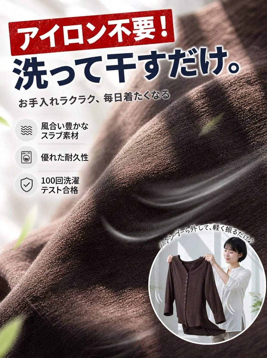 Monolly スキンケア・リネン上下セット | まるで呼吸する衣服