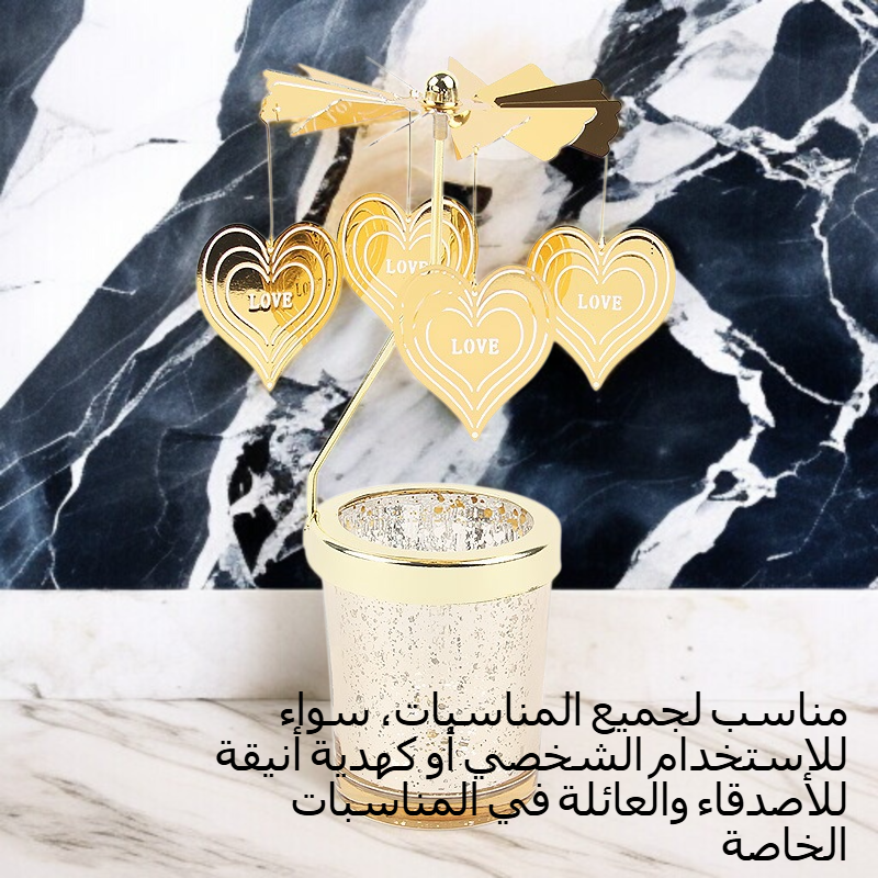 حامل شمعة عطر حار الروتاري بتصميم فاخر