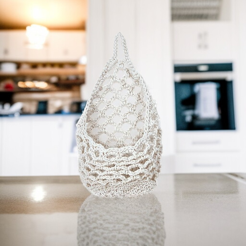  핸드메이드 과일망 주방 벽걸이 바구니 수납