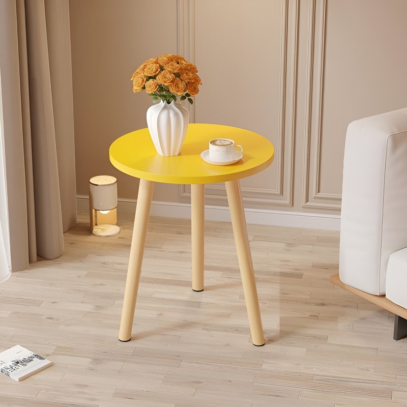 Petite table ronde créative pour salon, table basse de balcon