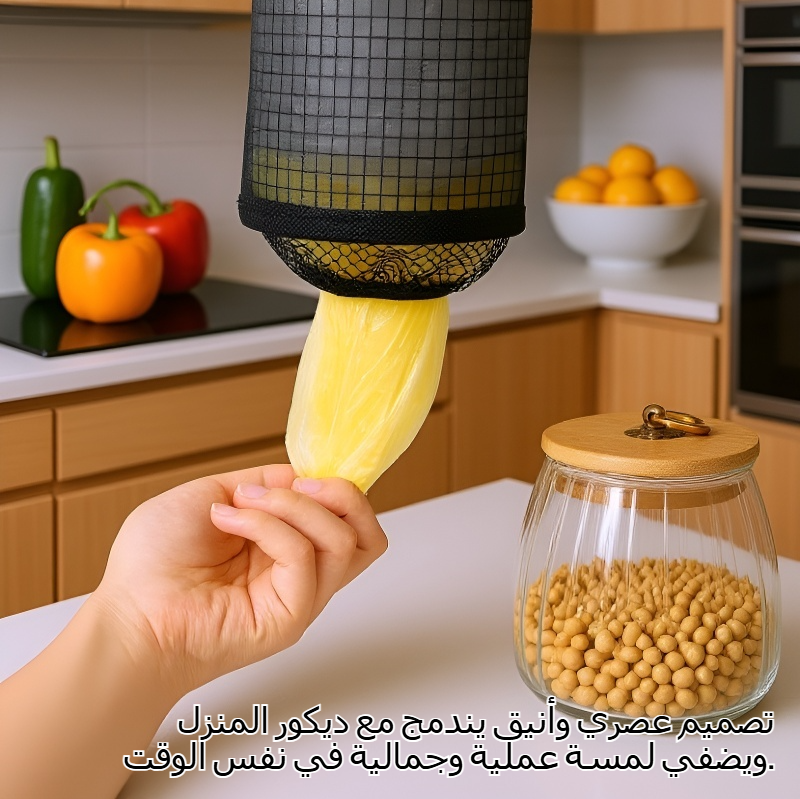 طريقة استخدام جهاز تعليق أكياس القمامة