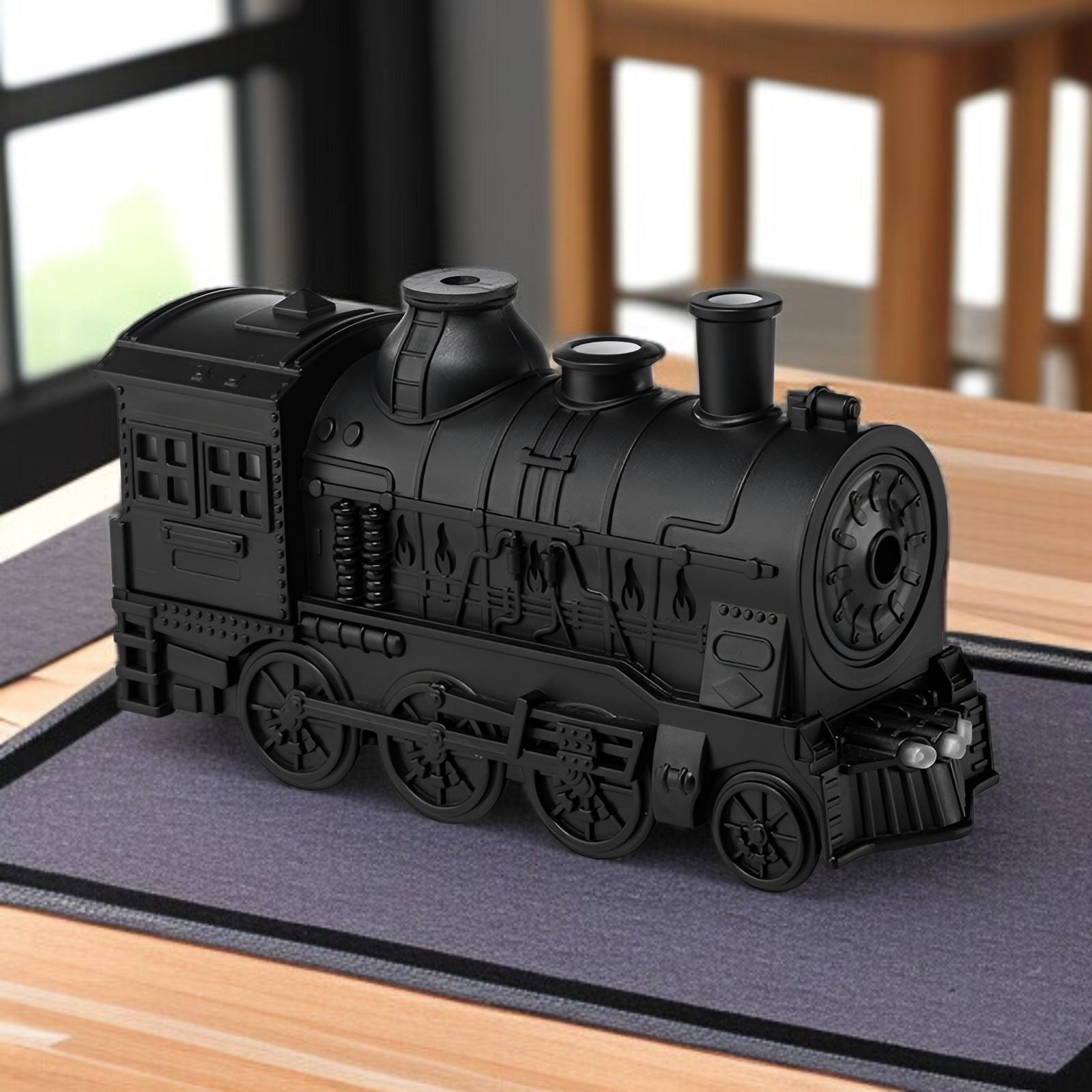 クリエイティブ トレイン スピット サークル 超音波 アロマセラピー マシン 空気加湿器 スピット サークル アロマセラピー ホーム 寝室 クリエイティブ エッセンシャル オイル