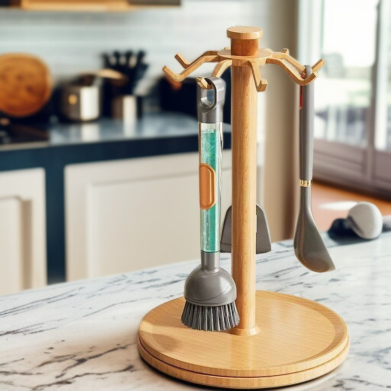 주방 전용 청소 브러쉬 다용도 긴 손잡이 브러쉬 피부 손상 없는 펌핑 액체 청소 브러쉬 주방 청소 브러쉬 세트