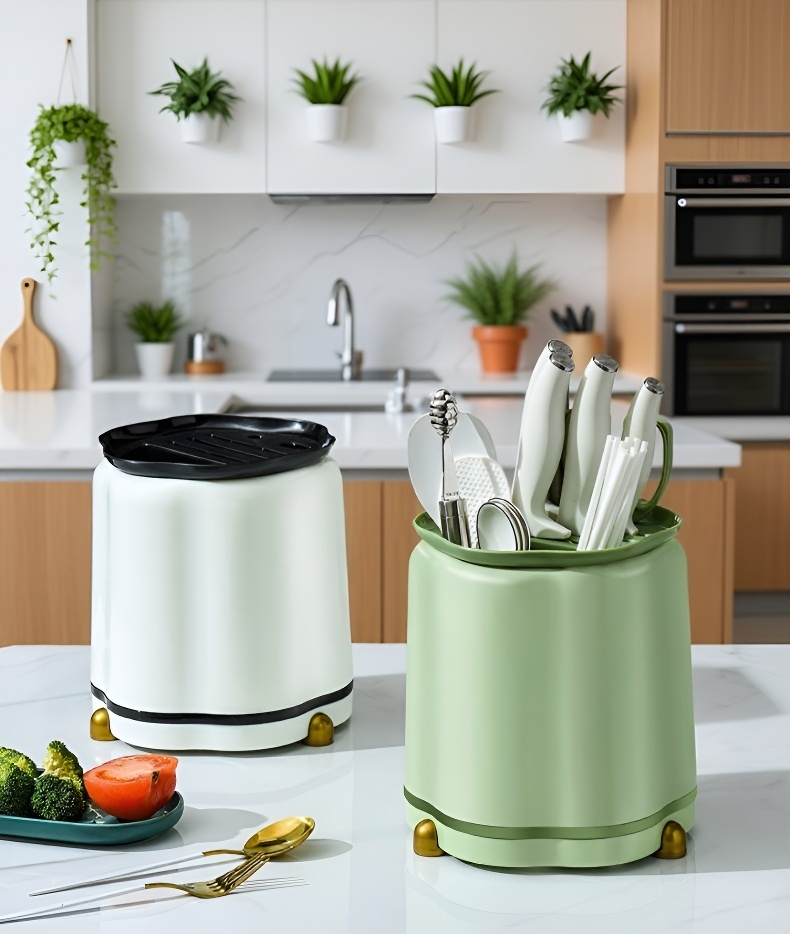 Platzsparender Küchenmesserhalter mit praktischem Design