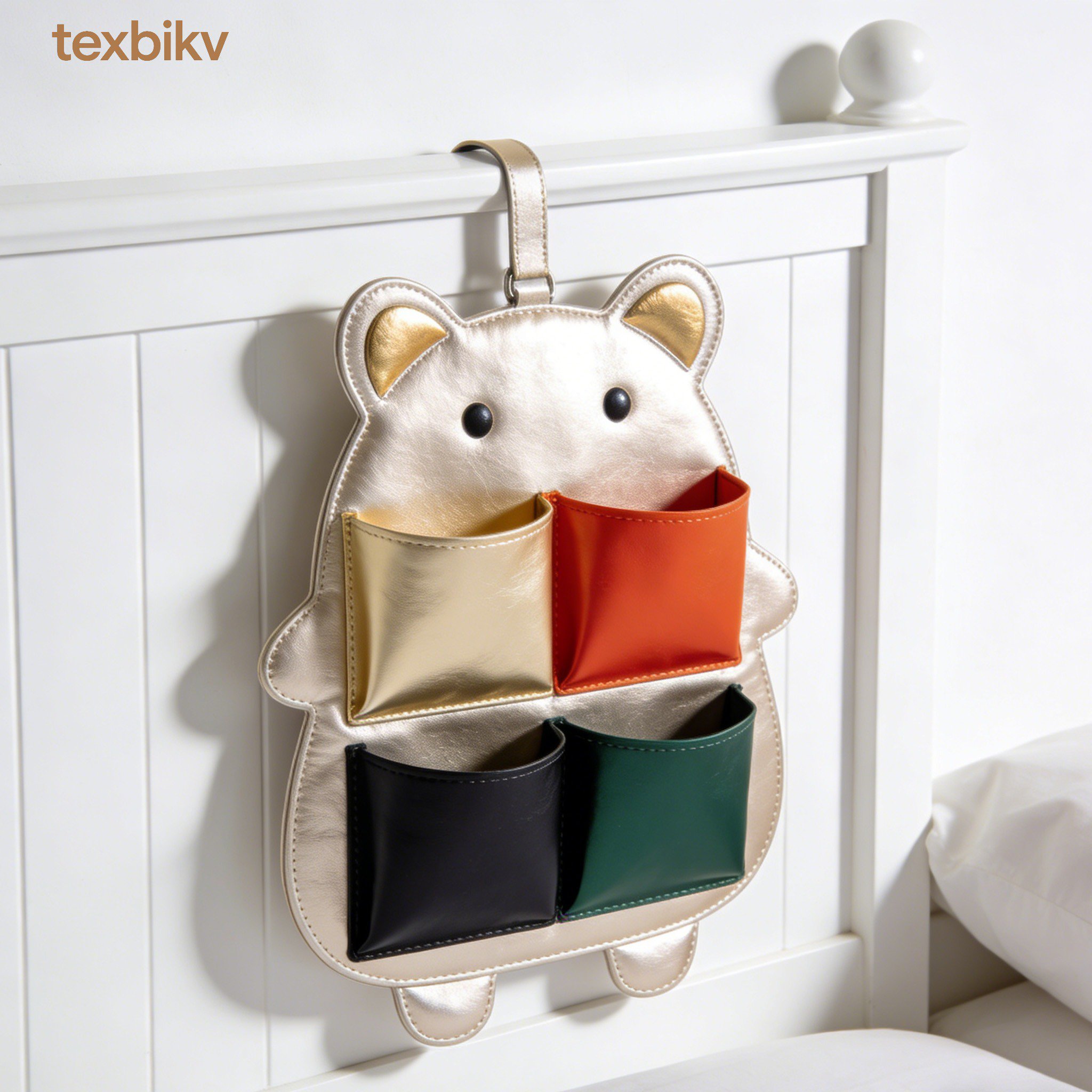 ベッドサイド用吊り下げ収納バッグ（3点セット）