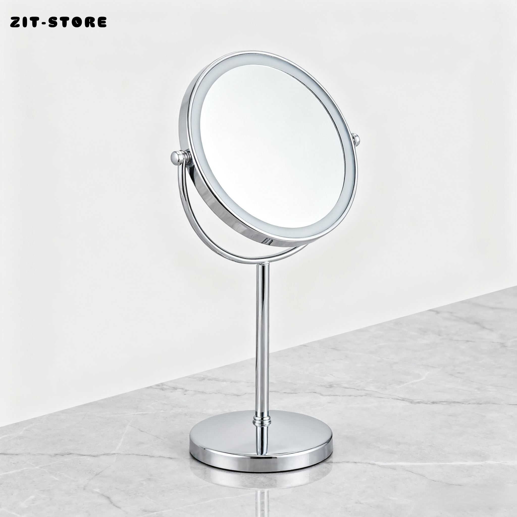 กระจกแต่งหน้าตั้งโต๊ะสองด้าน HD กระจกแต่งตัวขนาดใหญ่