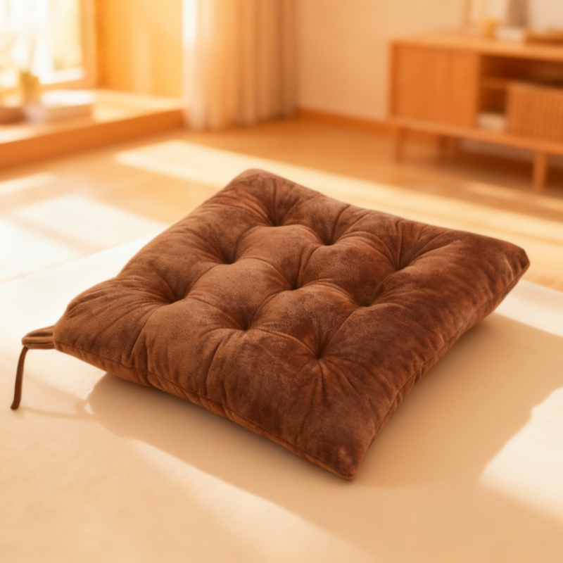 純色加厚絎縫沙發墊