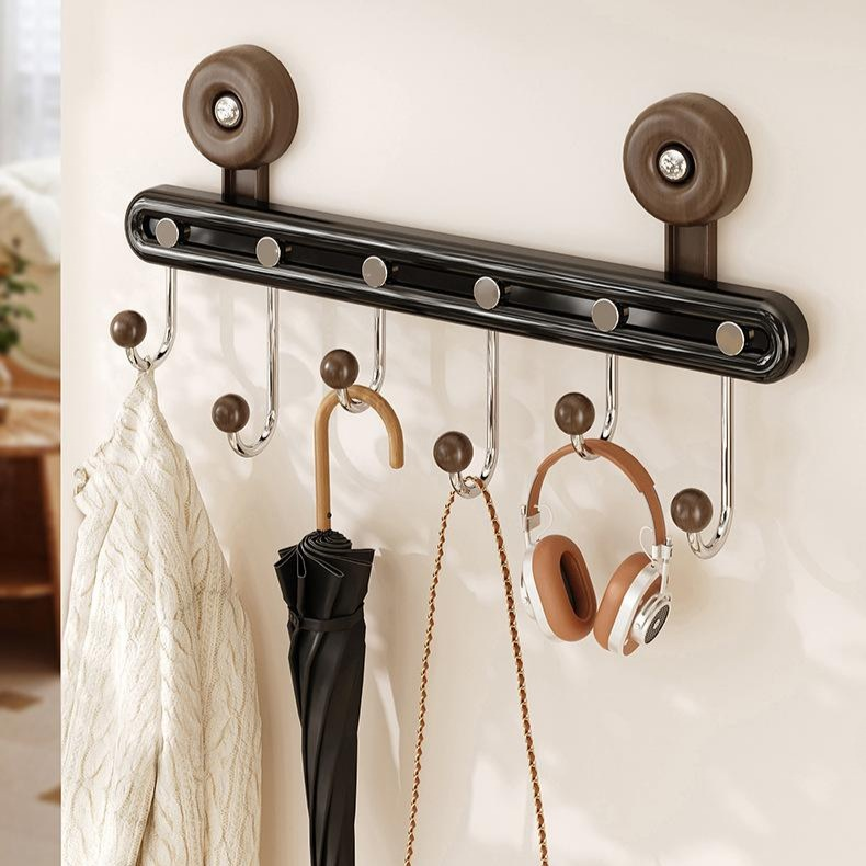 穴開け不要・痕跡なし吸盤フック 玄関・トイレ用 ドア裏壁掛け収納フック