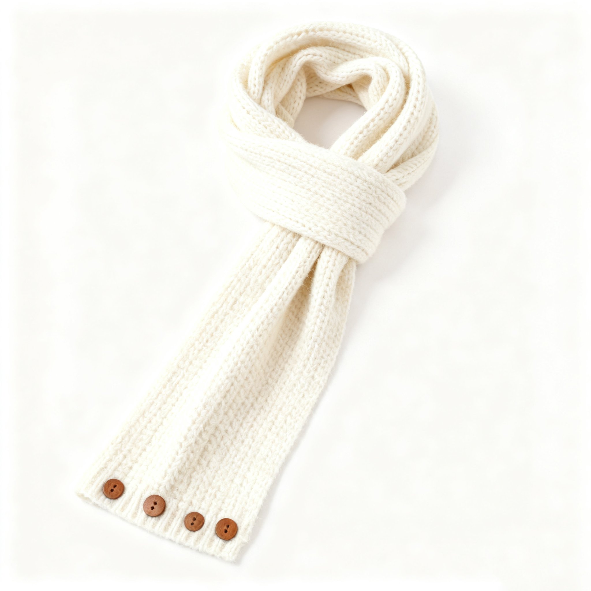 포인트 버튼 머플러 착용 이미지