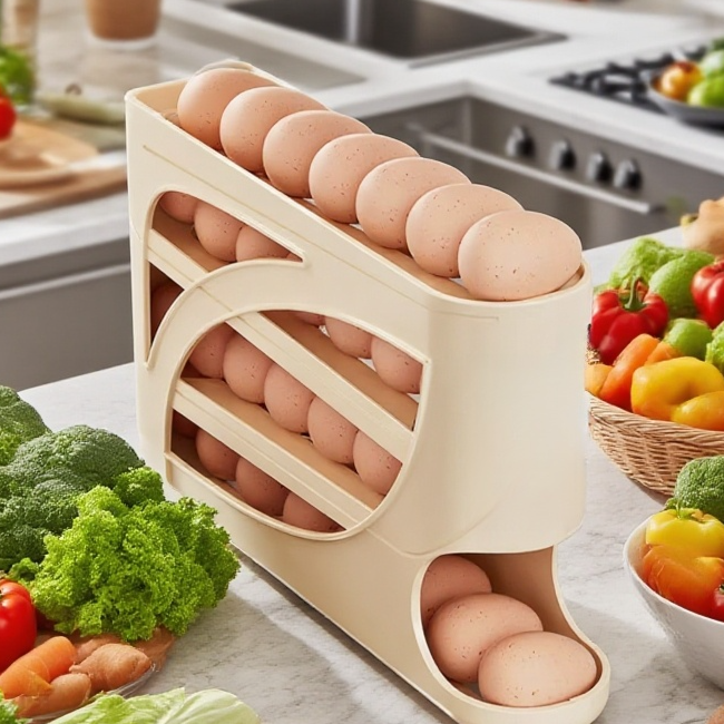 롤링 슬라이드 계란 보관함