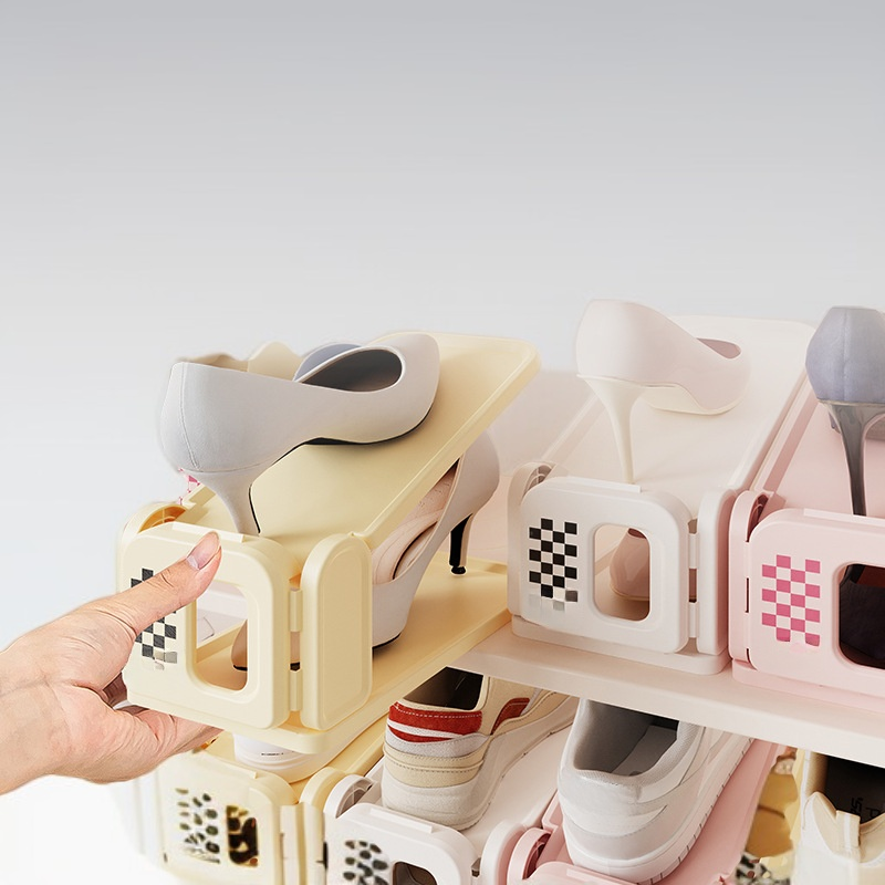 鞋架三檔可調式收納雙層鞋托鞋櫃整理